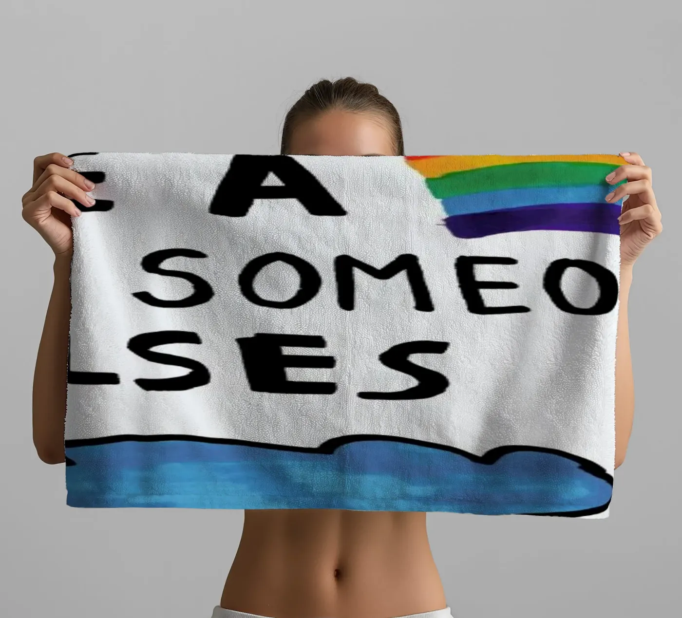 Be A Rainbow badhanddoek van Vasare Nar