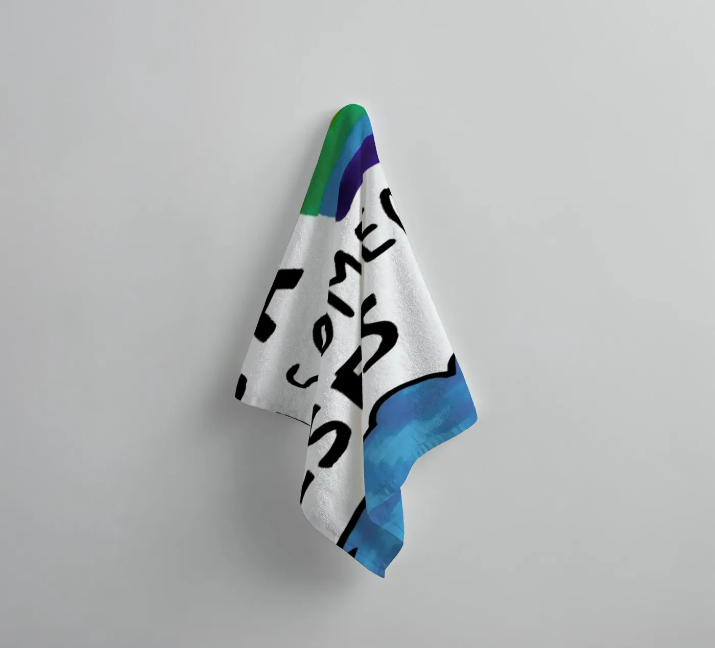 Be A Rainbow badhanddoek van Vasare Nar