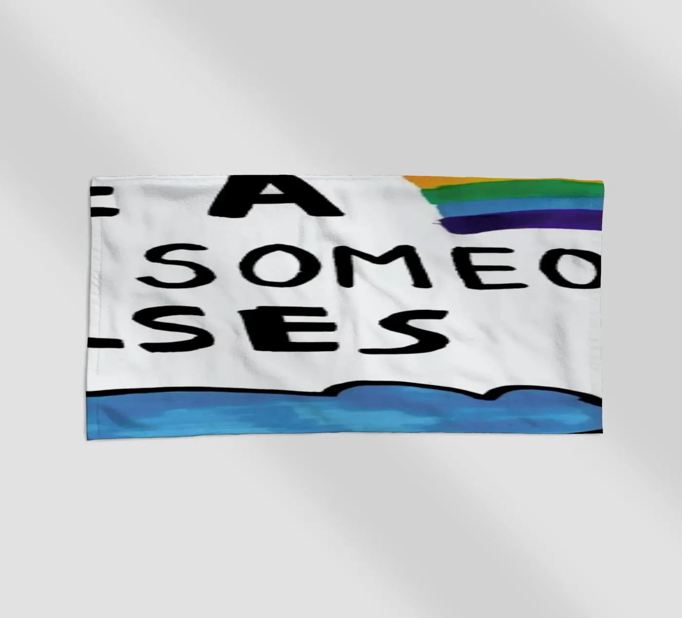 Be A Rainbow strandhanddoek van Vasare Nar