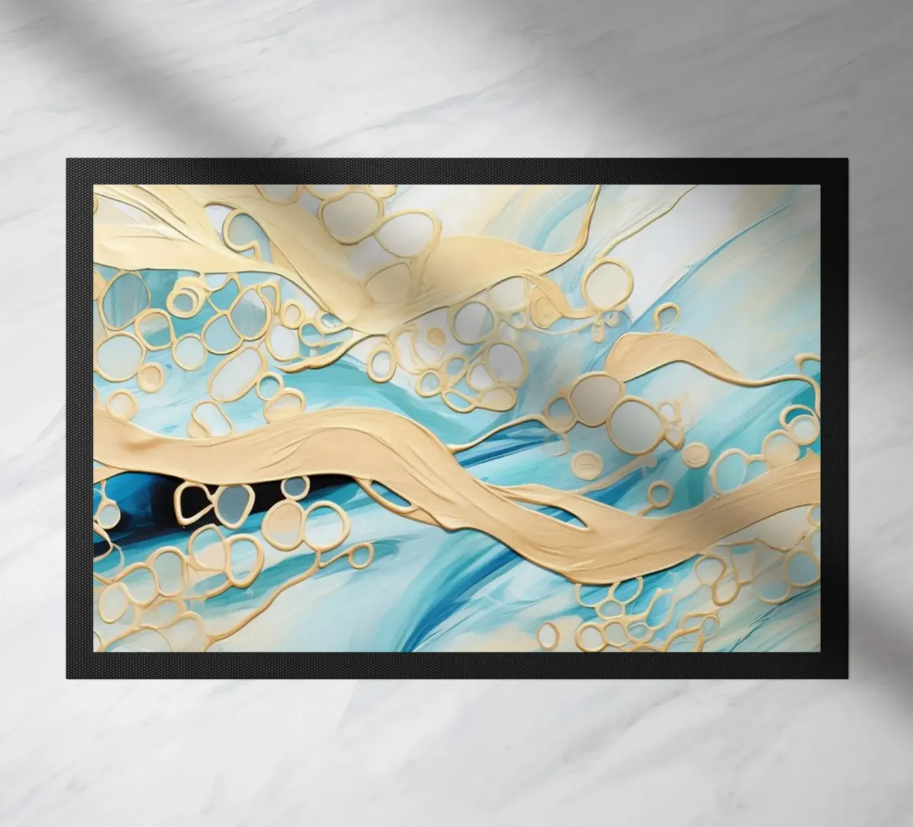 ABSTRACT ART Liquido dorato zerbino da Melanie Viola