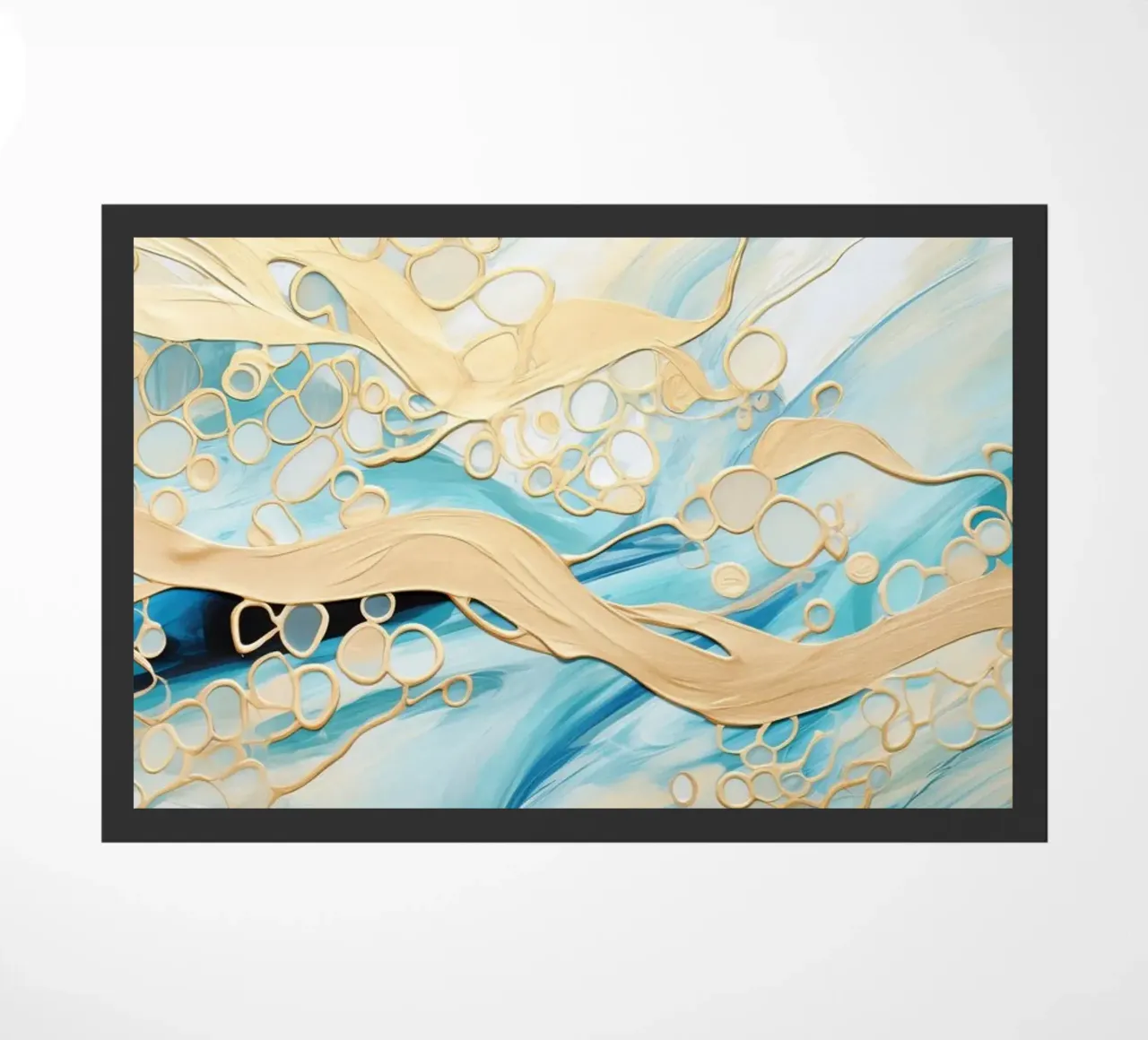 ABSTRACT ART Liquido dorato zerbino da Melanie Viola