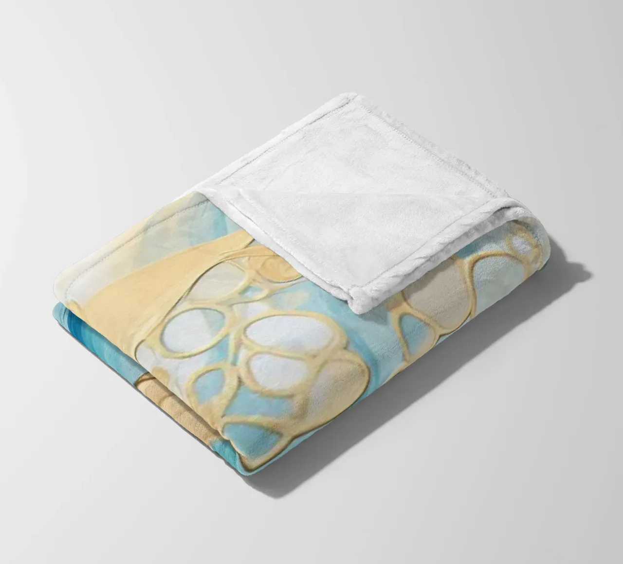 ABSTRACT ART Liquido dorato coperta in pile da Melanie Viola