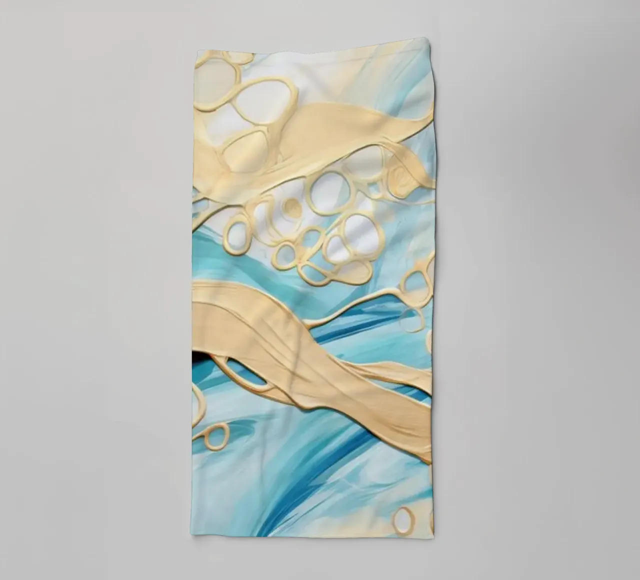 ABSTRACT ART Liquido dorato asciugamano da bagno da Melanie Viola