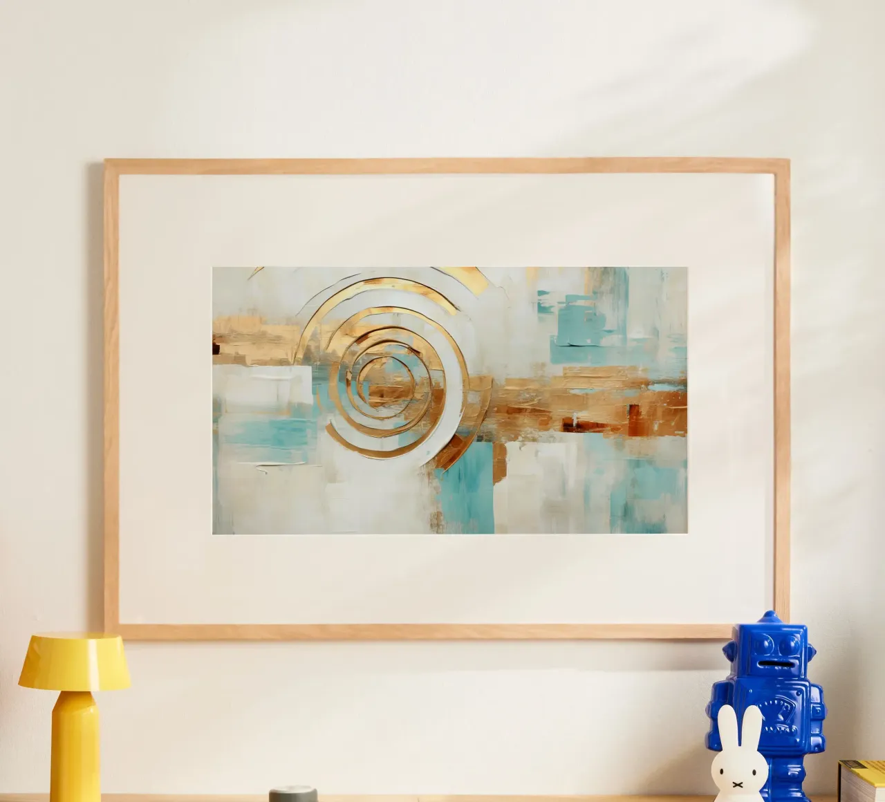 ABSTRAKTE KUNST Surrealer Horizont Hahnemühle von Melanie Viola