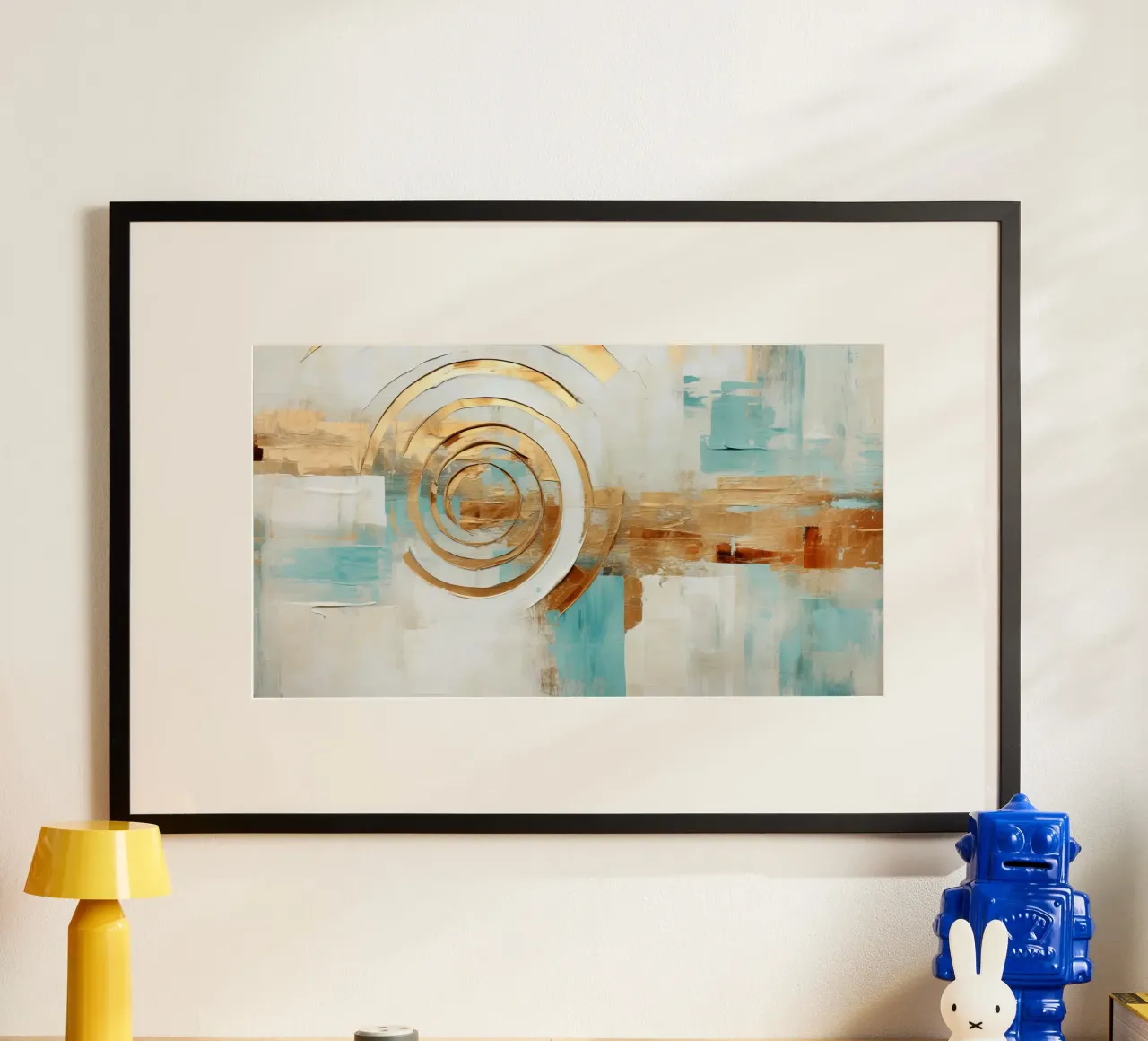 ABSTRAKTE KUNST Surrealer Horizont Hahnemühle von Melanie Viola