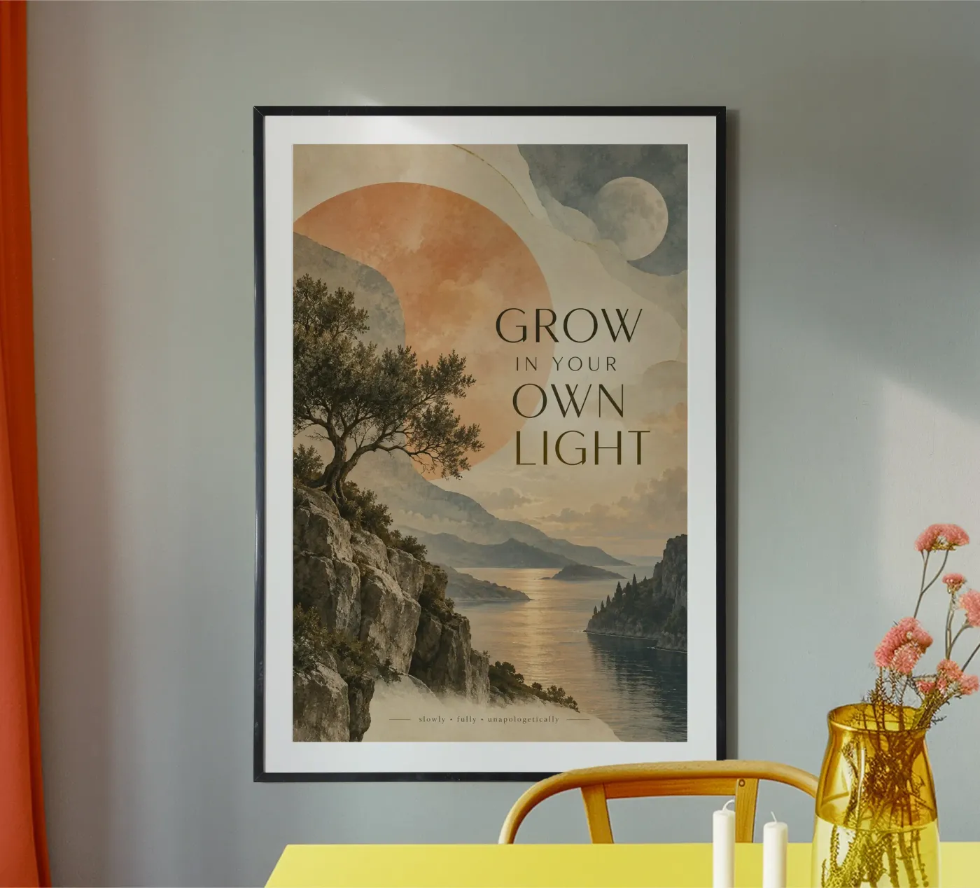 grow your one light statement poster da Statements