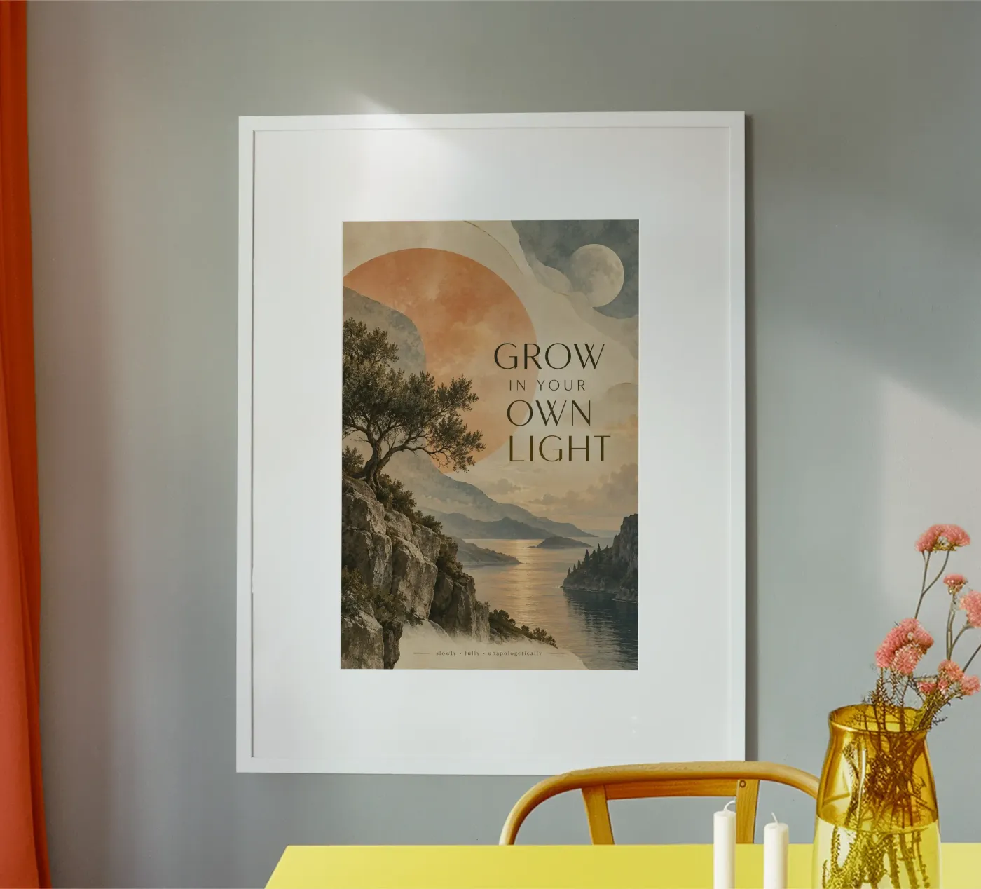 grow your one light statement poster da Statements