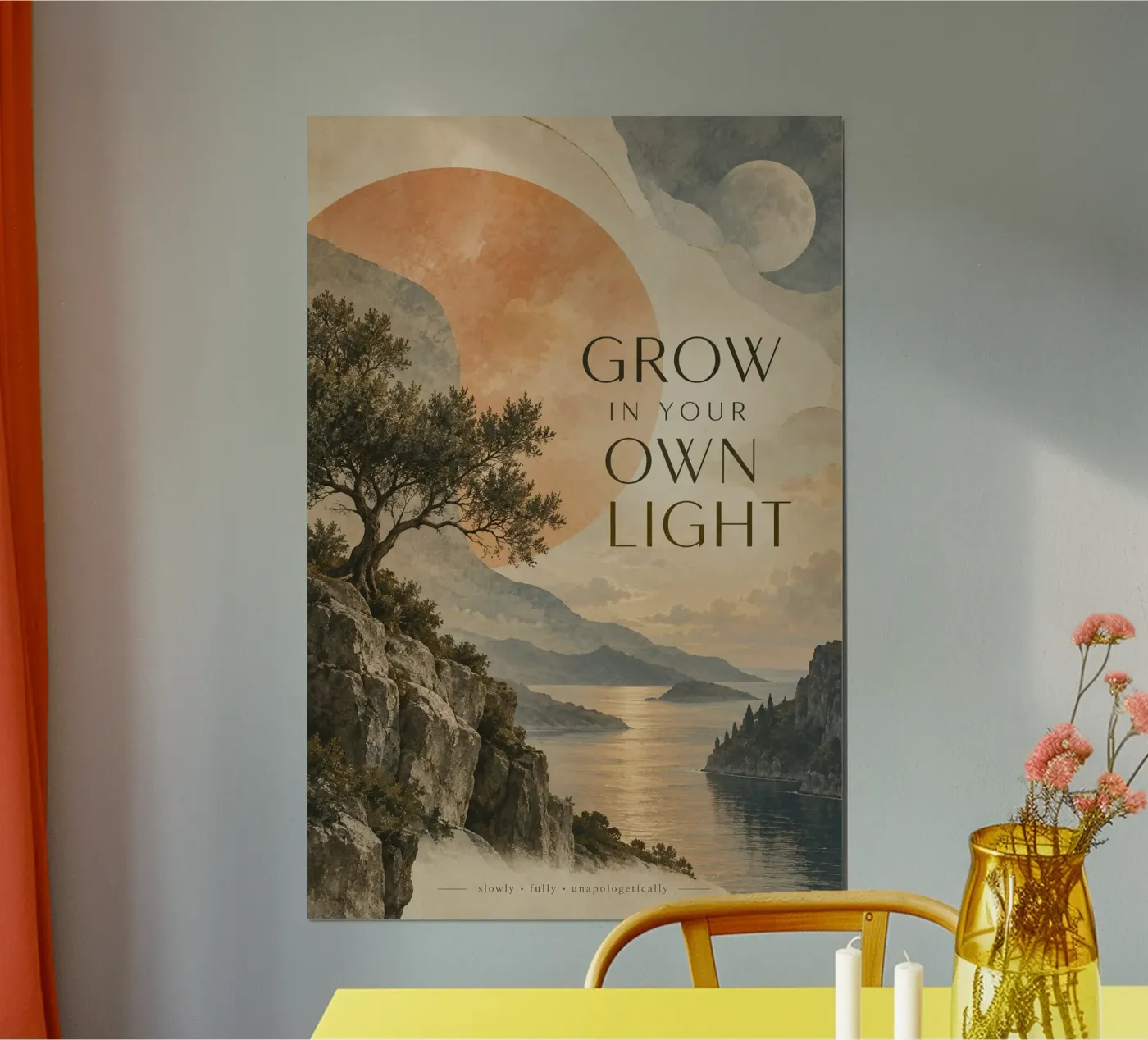 grow your one light statement poster da Statements