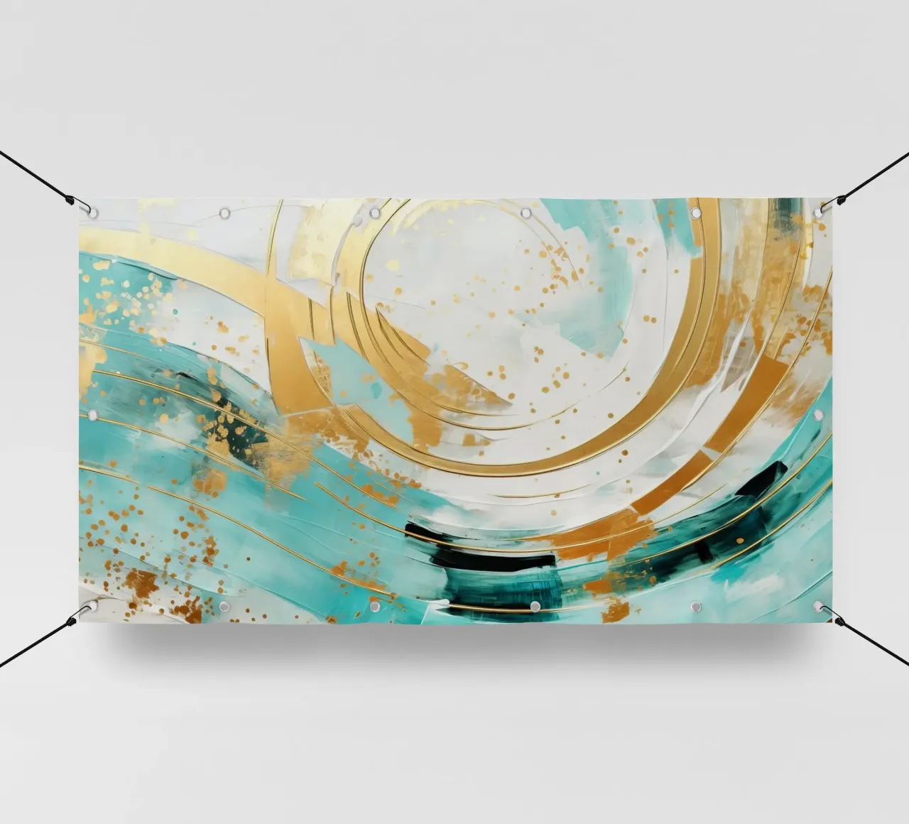 ABSTRACT ART Onda perfetta telo in pvc da Melanie Viola