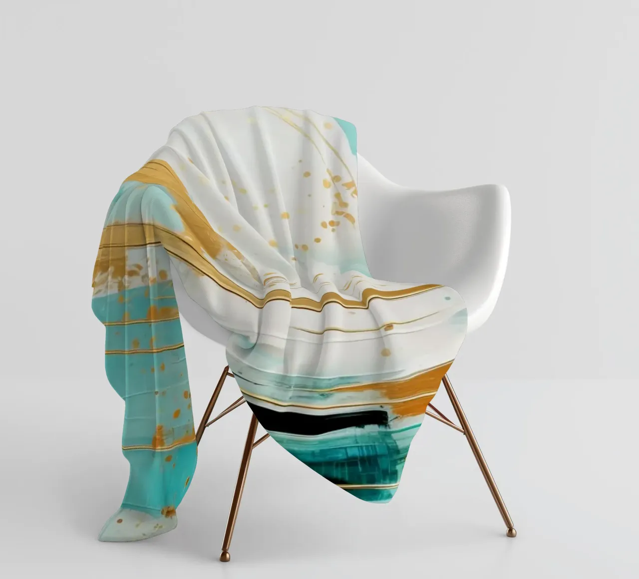 ABSTRACT ART Onda perfetta coperta in pile da Melanie Viola