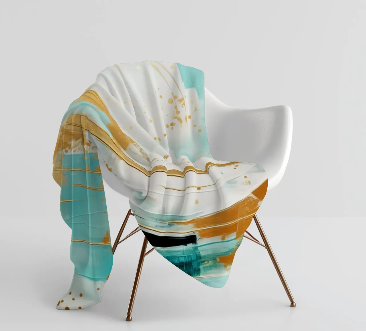 ABSTRACT ART Onda perfetta coperta in pile da Melanie Viola