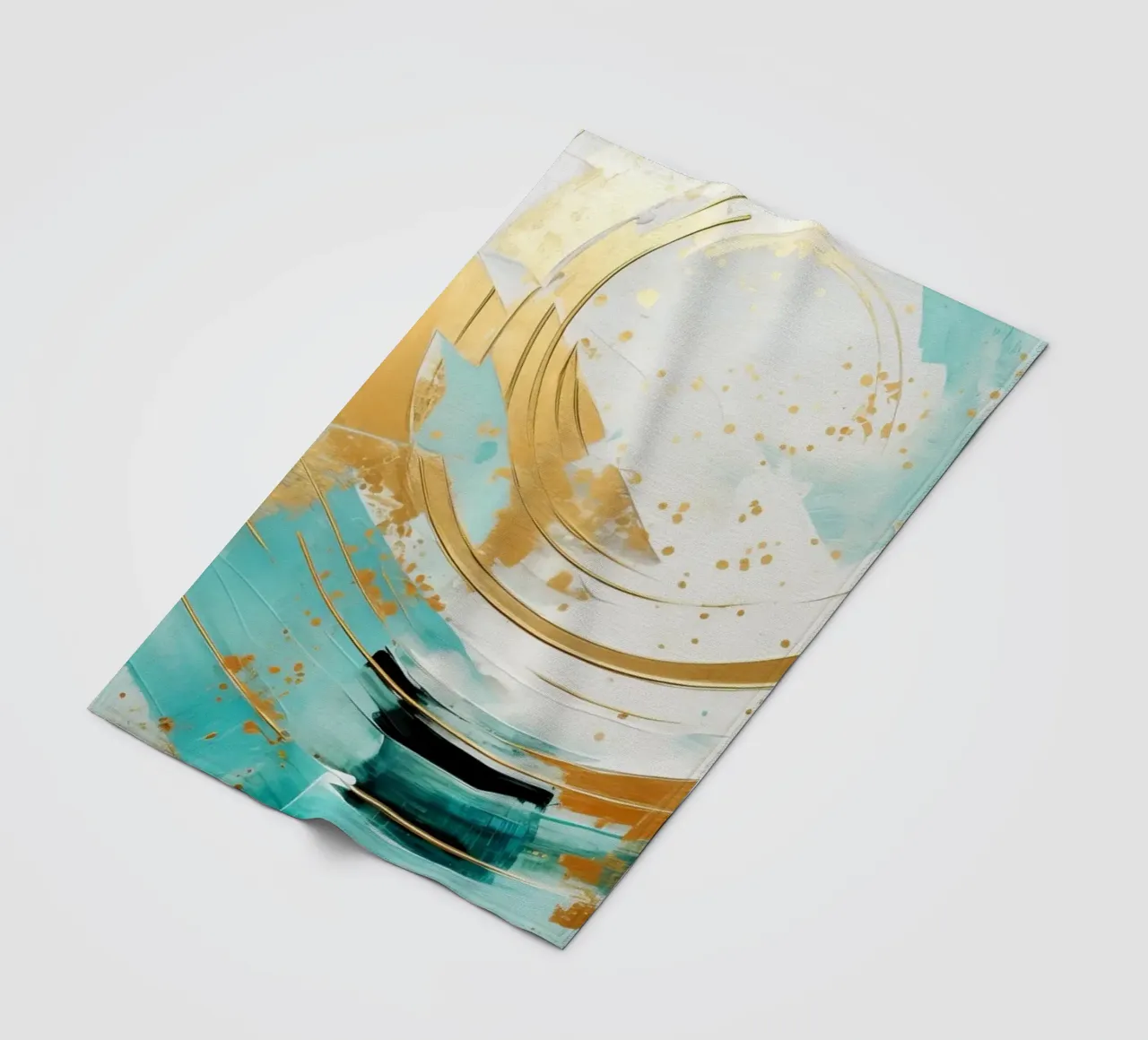 ABSTRACT ART Onda perfetta coperta in pile da Melanie Viola