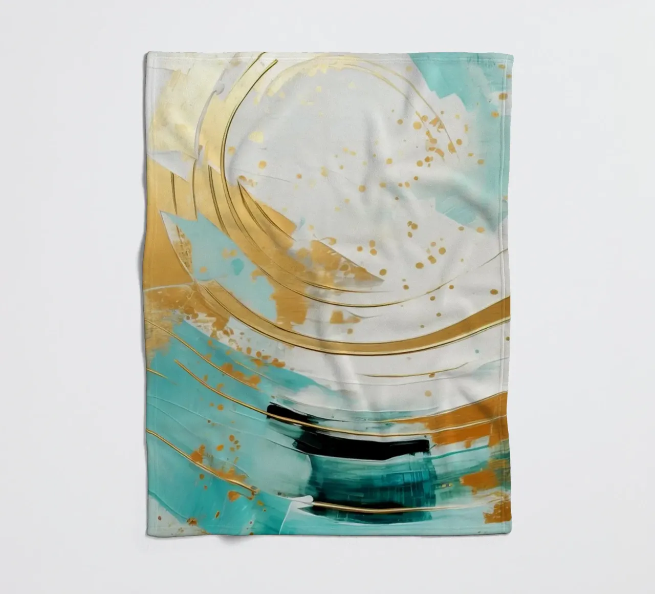 ABSTRACT ART Onda perfetta coperta in pile da Melanie Viola