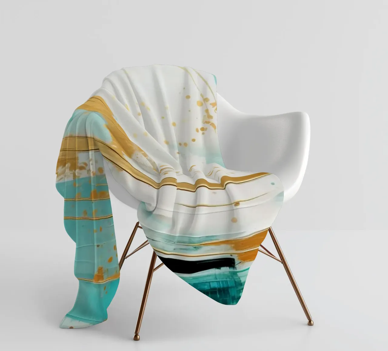 ABSTRACT ART Onda perfetta coperta in pile da Melanie Viola