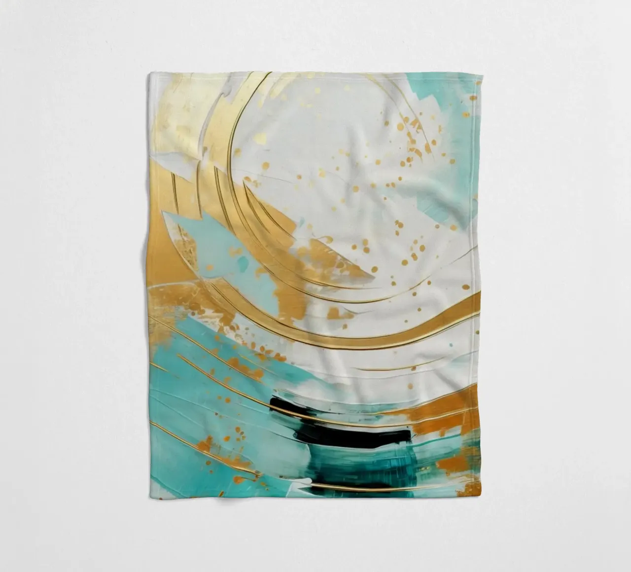 ABSTRACT ART Onda perfetta coperta in pile da Melanie Viola