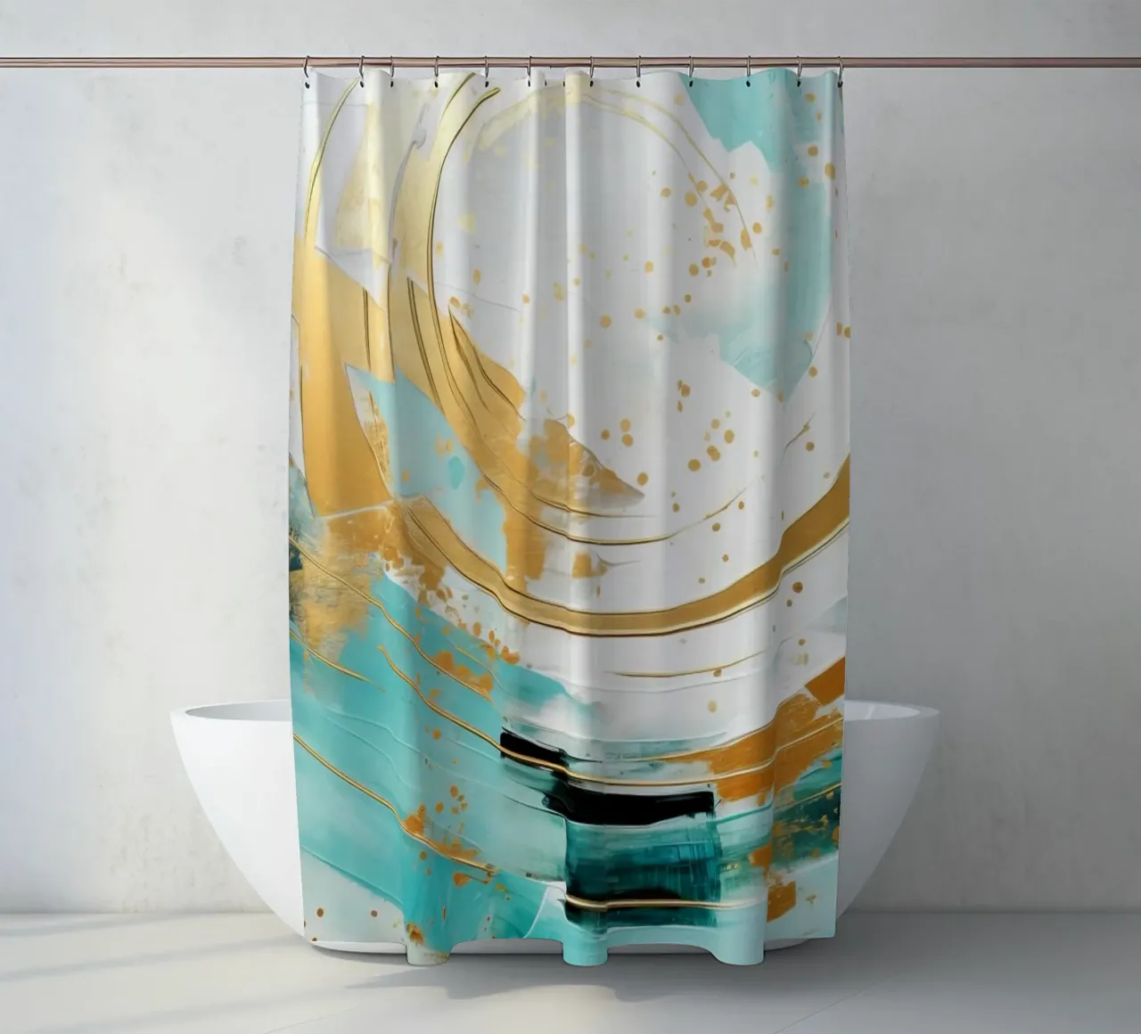 ABSTRACT ART Onda perfetta tenda da doccia da Melanie Viola