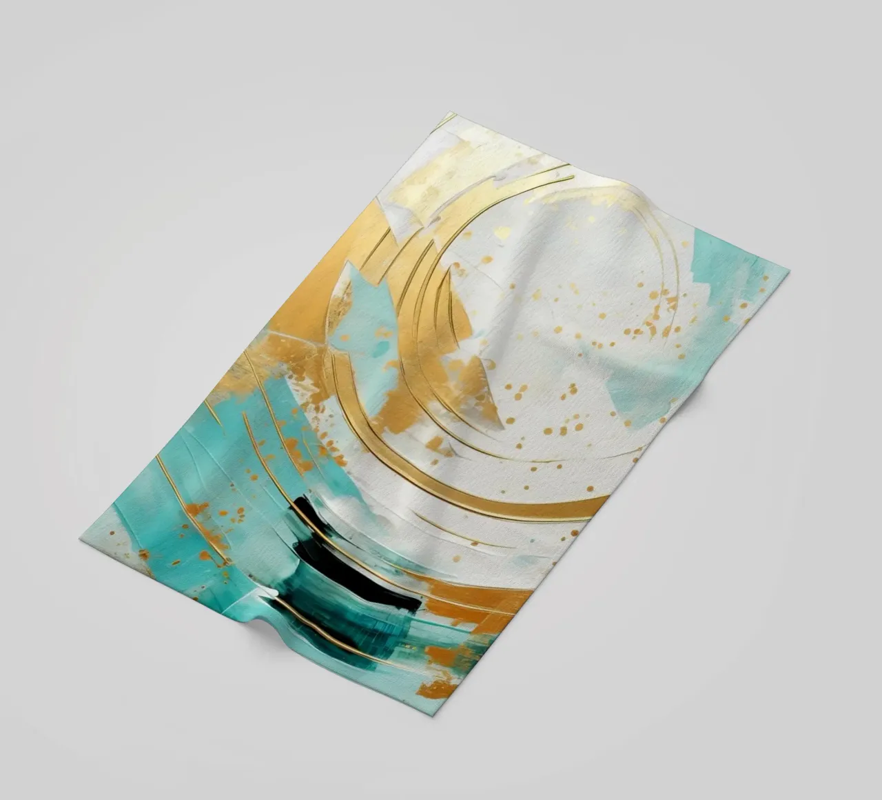 ABSTRACT ART Onda perfetta telo mare da Melanie Viola