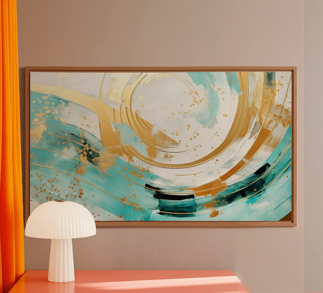 ABSTRACT ART Onda perfetta alluminio dibond da Melanie Viola