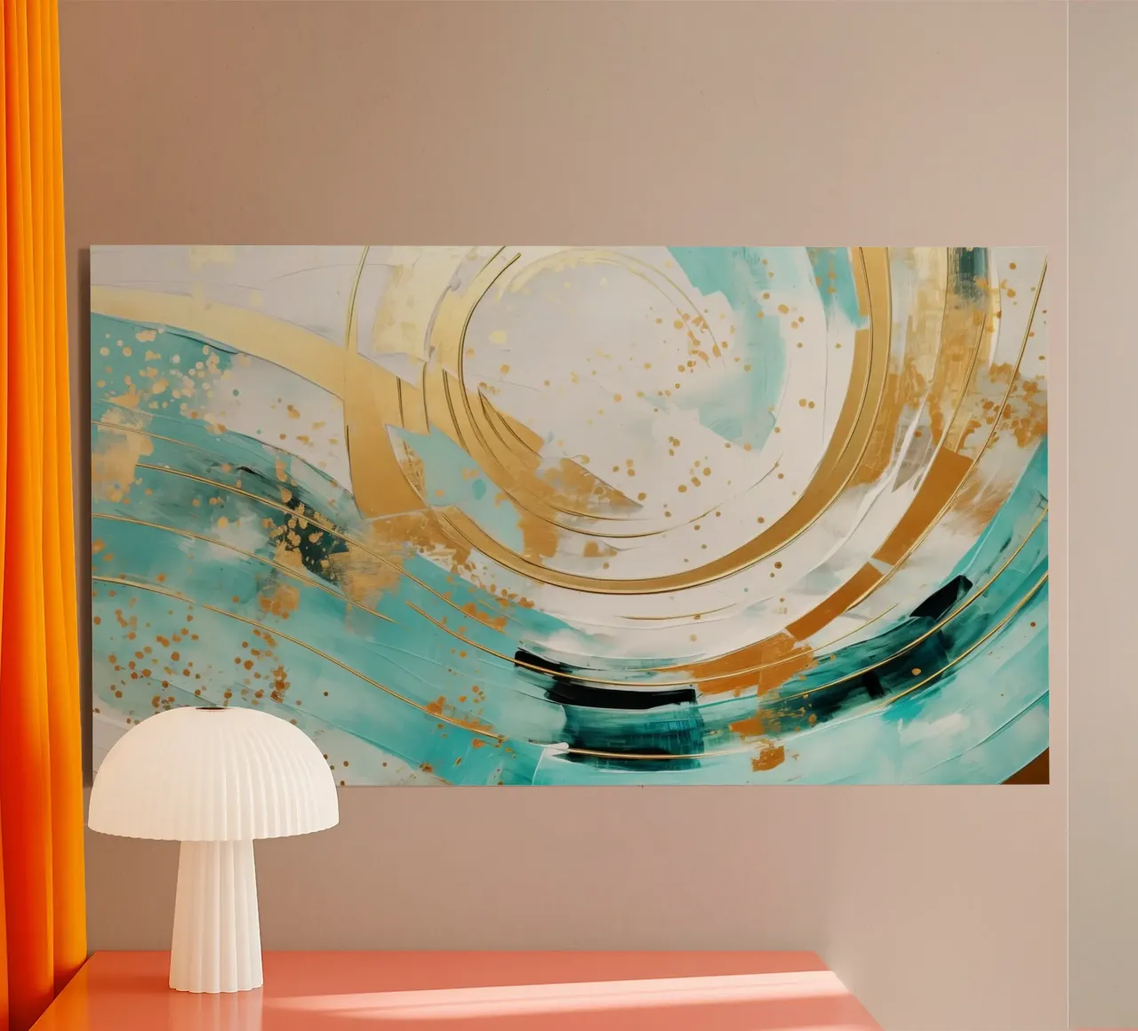 ABSTRACT ART Onda perfetta alluminio dibond da Melanie Viola