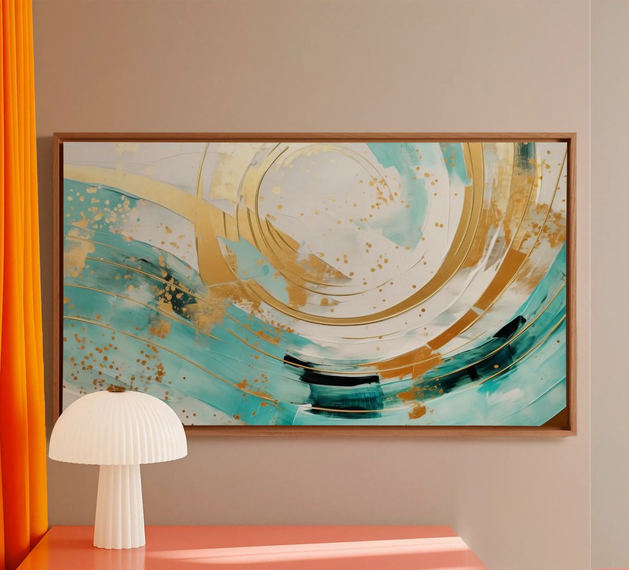 ABSTRACT ART Onda perfetta tela da Melanie Viola
