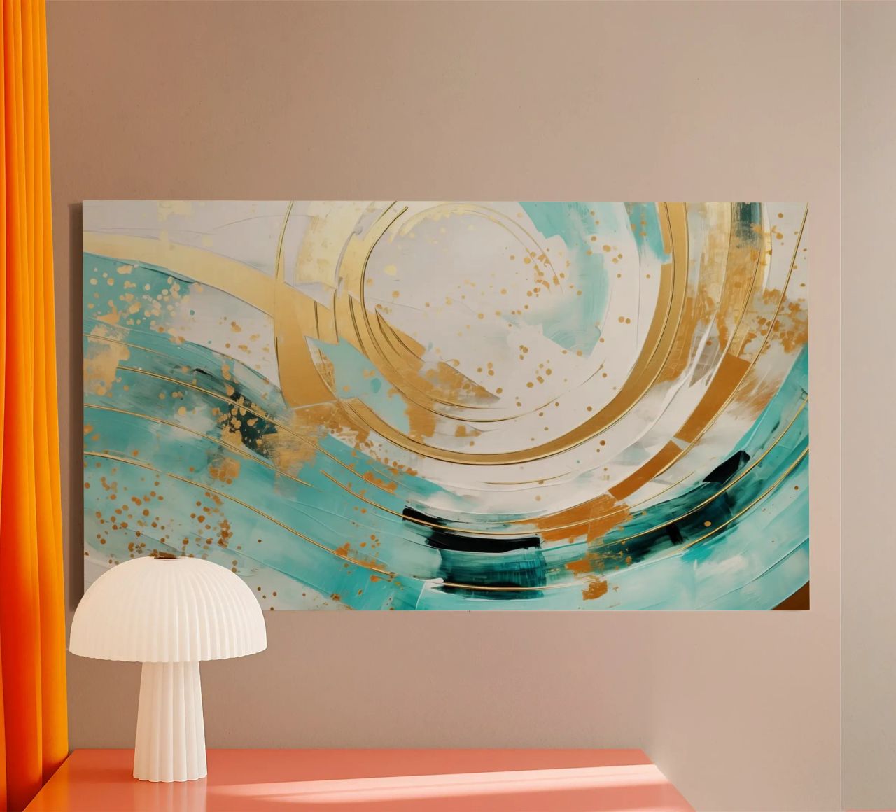 ABSTRACT ART Onda perfetta tela da Melanie Viola
