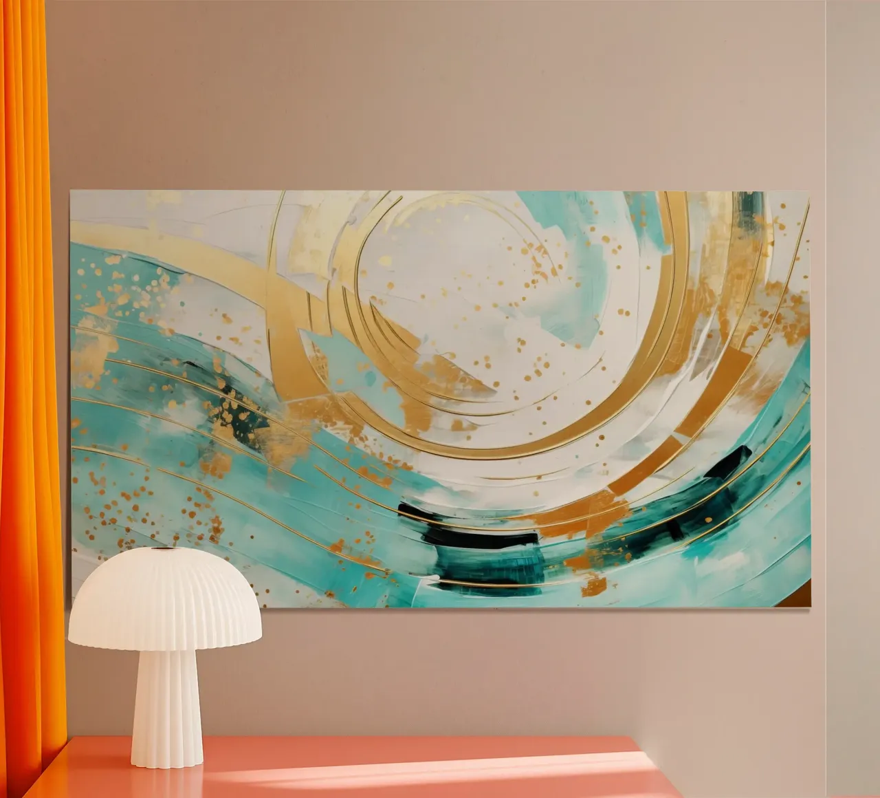 ABSTRACT ART Onda perfetta poster da Melanie Viola