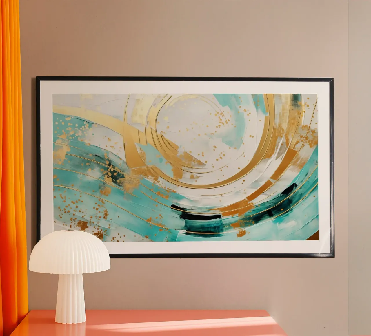 ABSTRACT ART Onda perfetta poster da Melanie Viola
