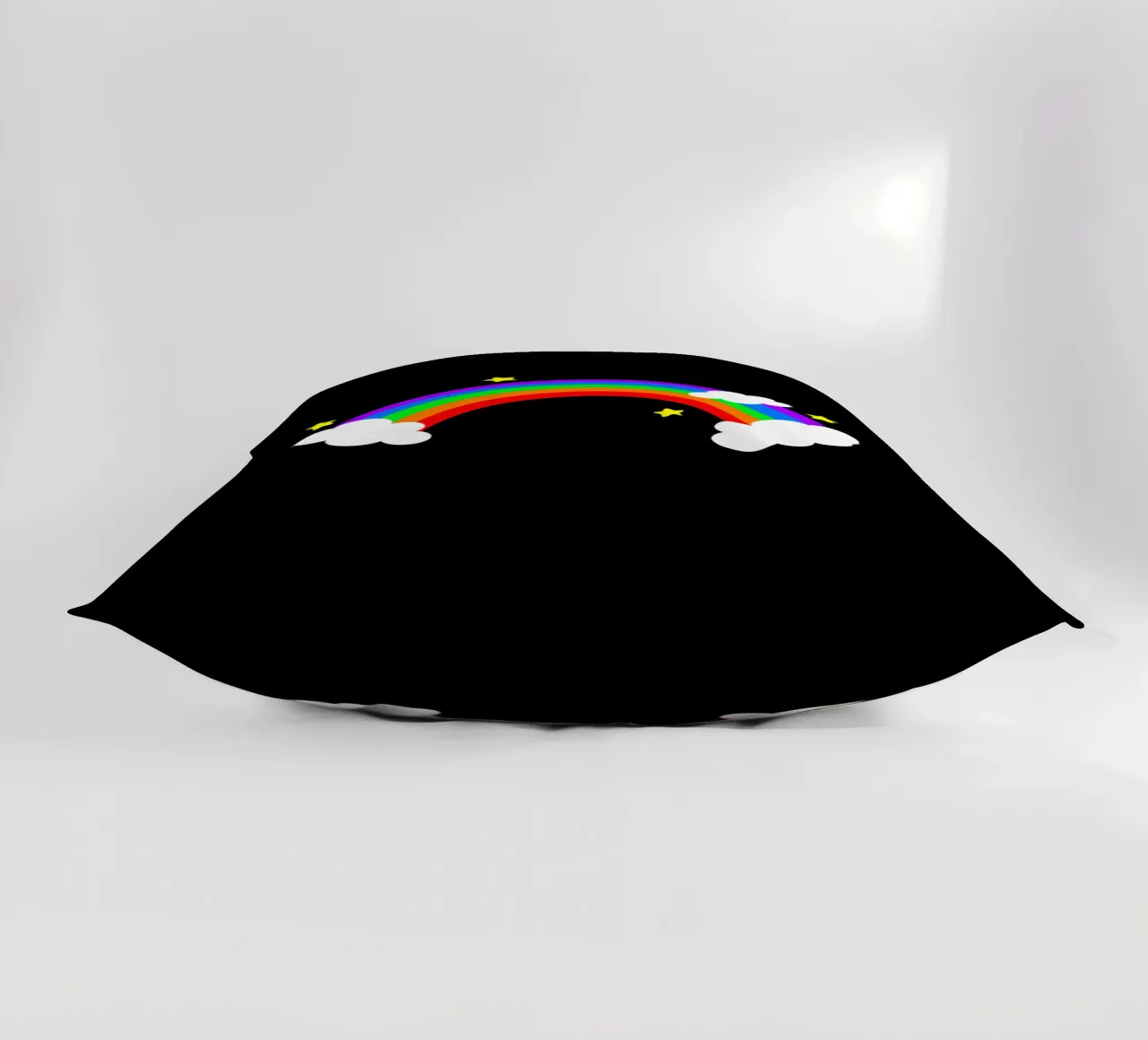 Rainbow with clouds and stars cuscino da happieeagle
