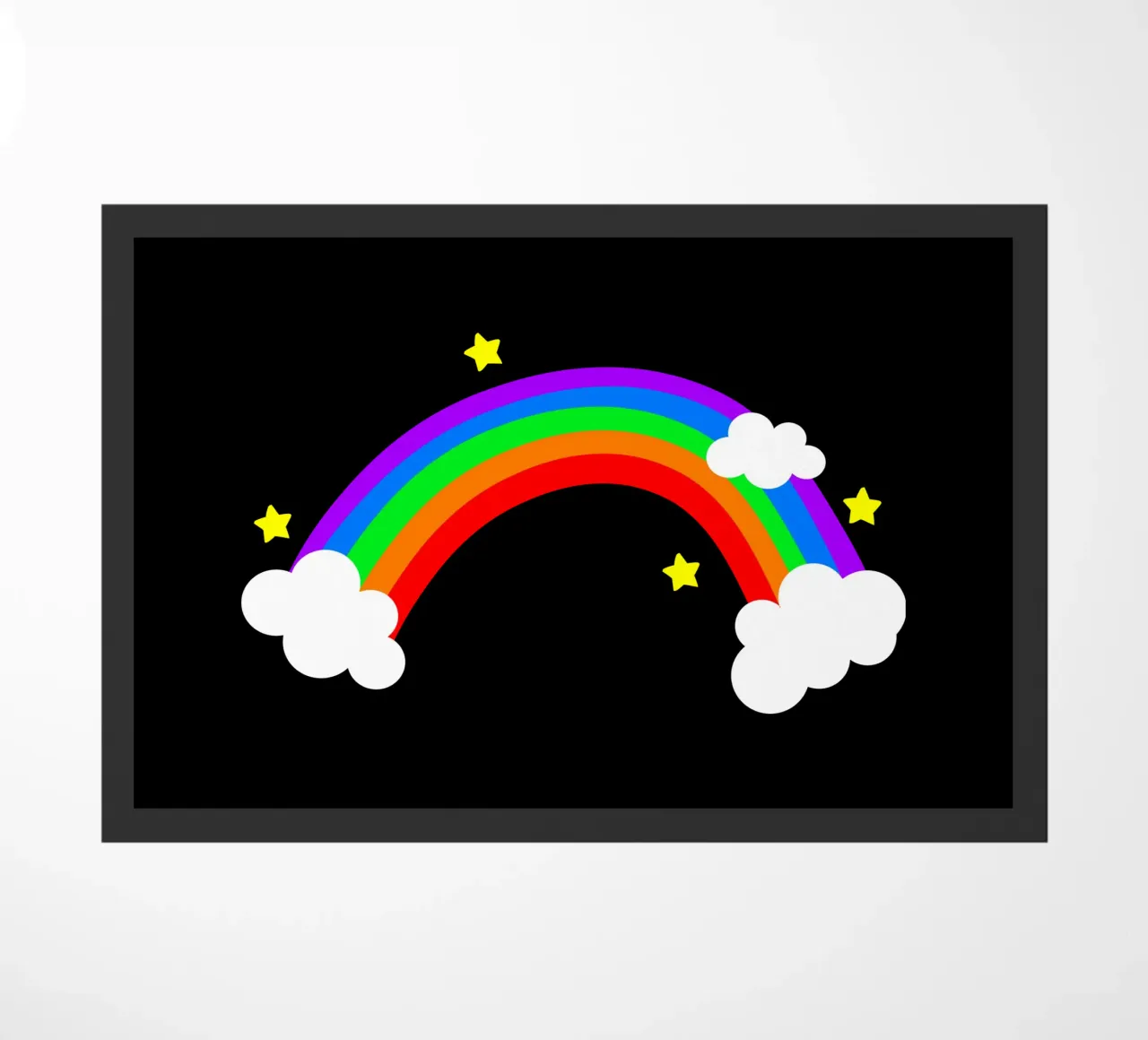 Rainbow with clouds and stars zerbino da happieeagle