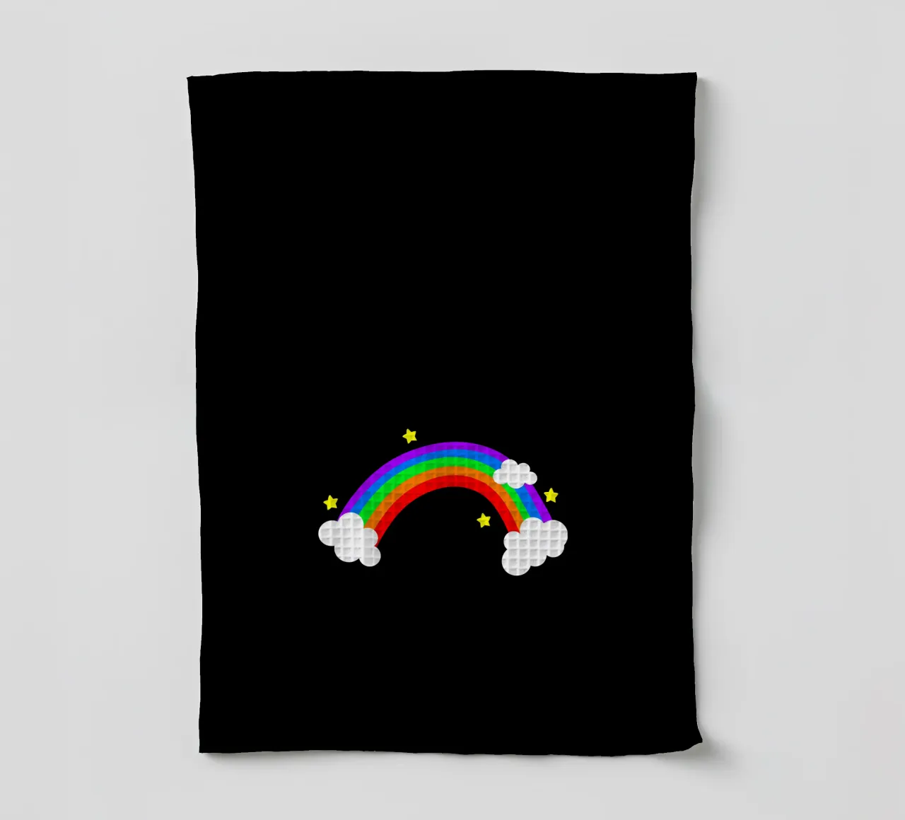 Rainbow with clouds and stars canovaccio da cucina da happieeagle