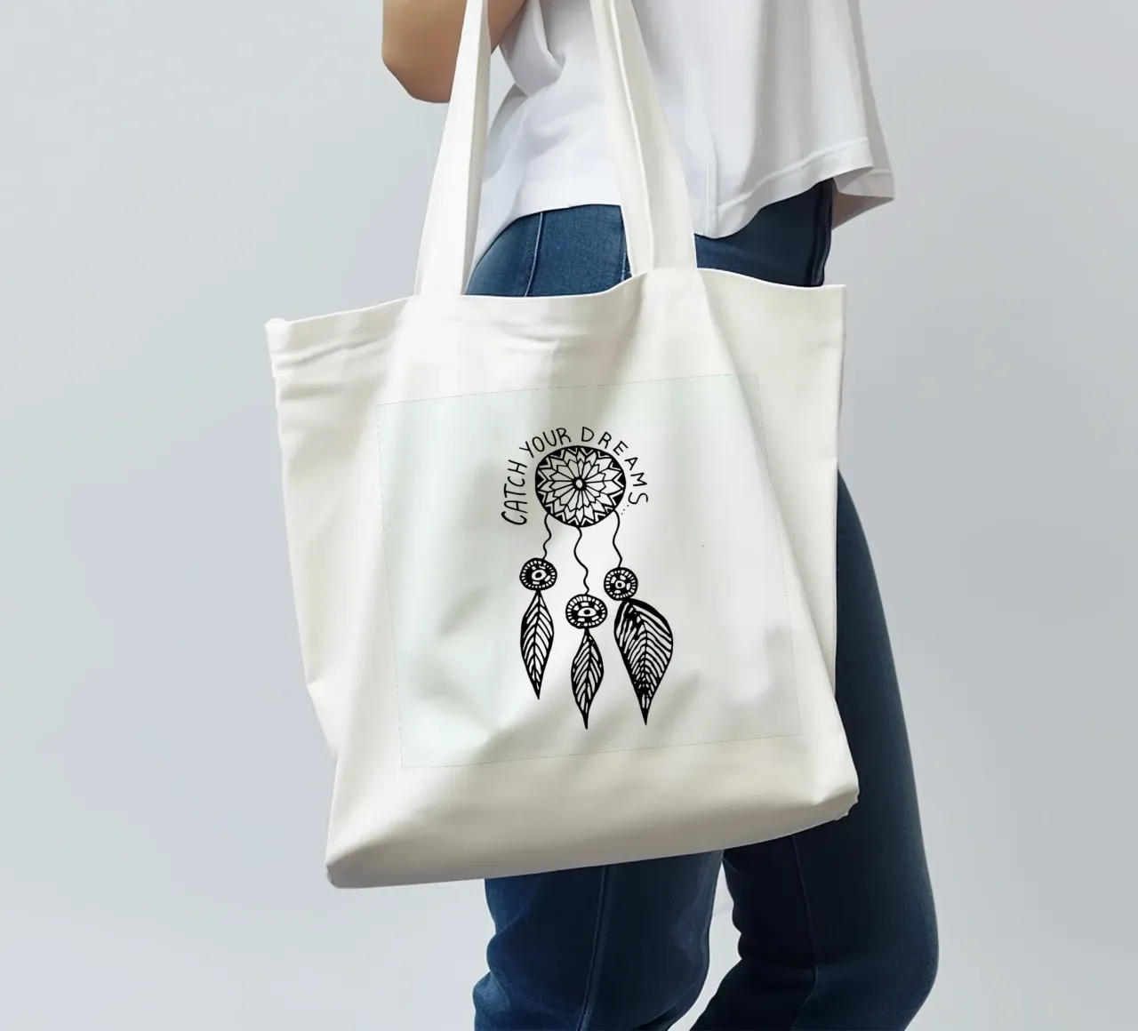 Catch Your Dreams borsa in juta da Vasare Nar