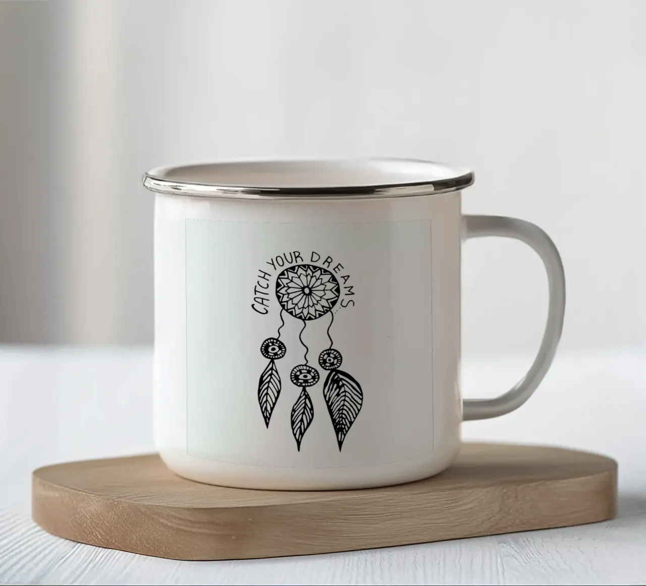 Catch Your Dreams tazza in smalto da Vasare Nar