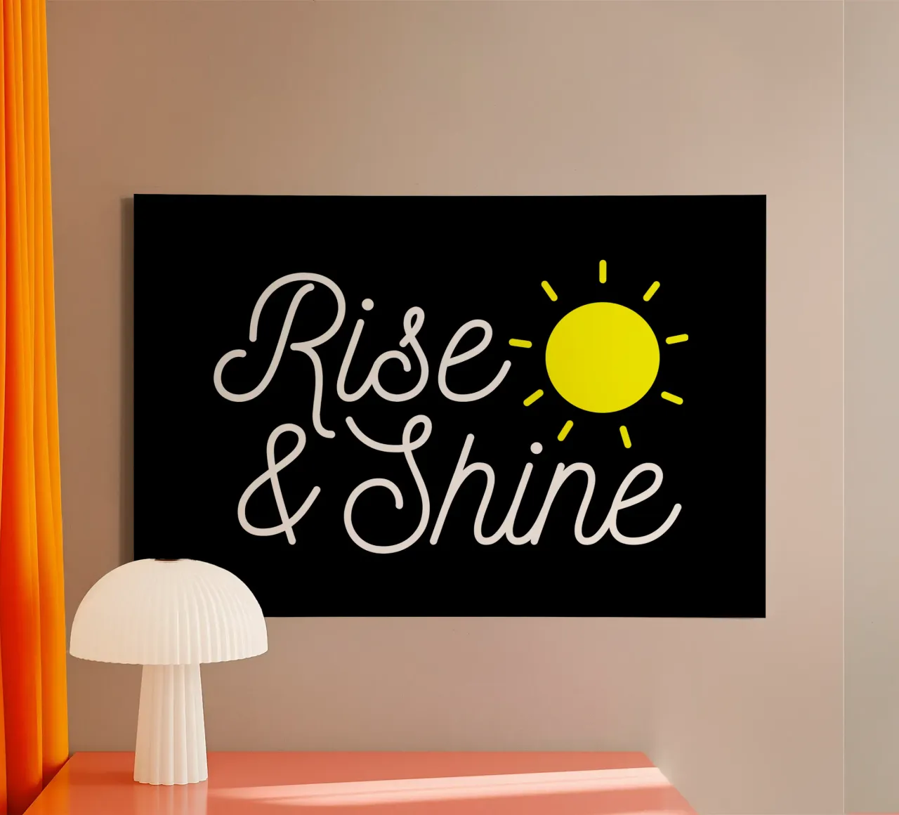 Rise and shine canvas with Floater frame by happieeagle