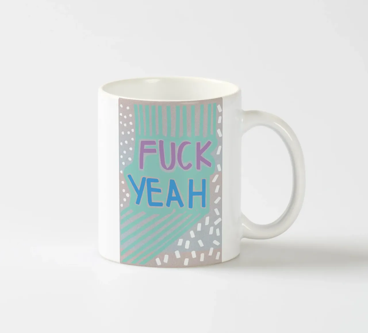 Fuck Yeah tazza in ceramica da Vasare Nar