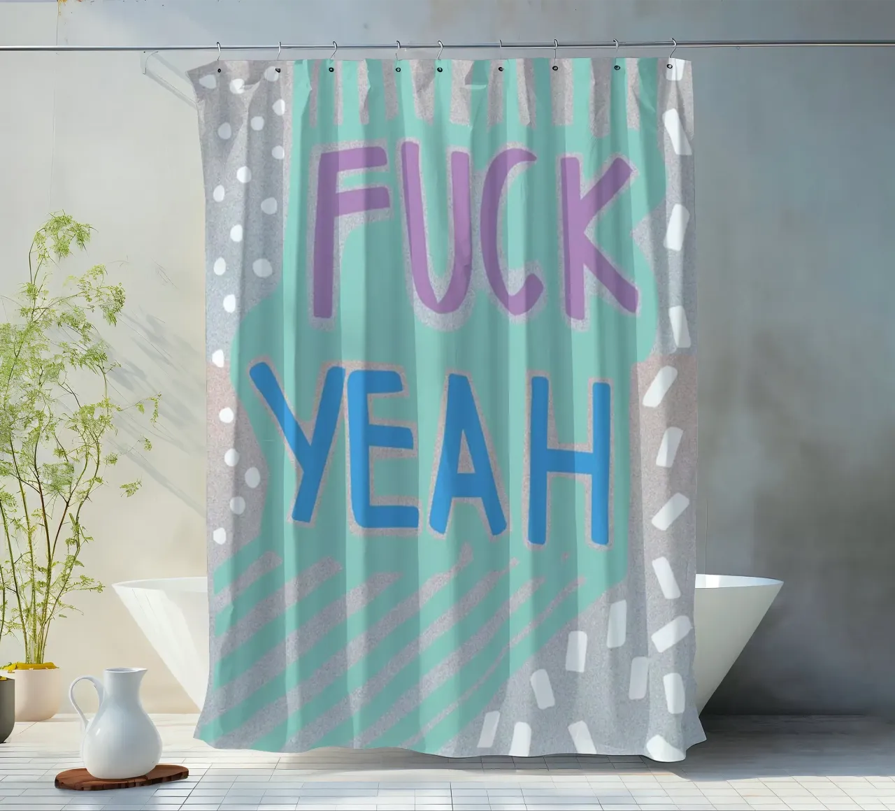 Fuck Yeah tenda da doccia da Vasare Nar