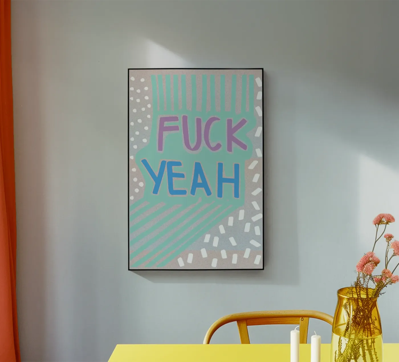 Fuck Yeah Acryl-Glas von Vasare Nar