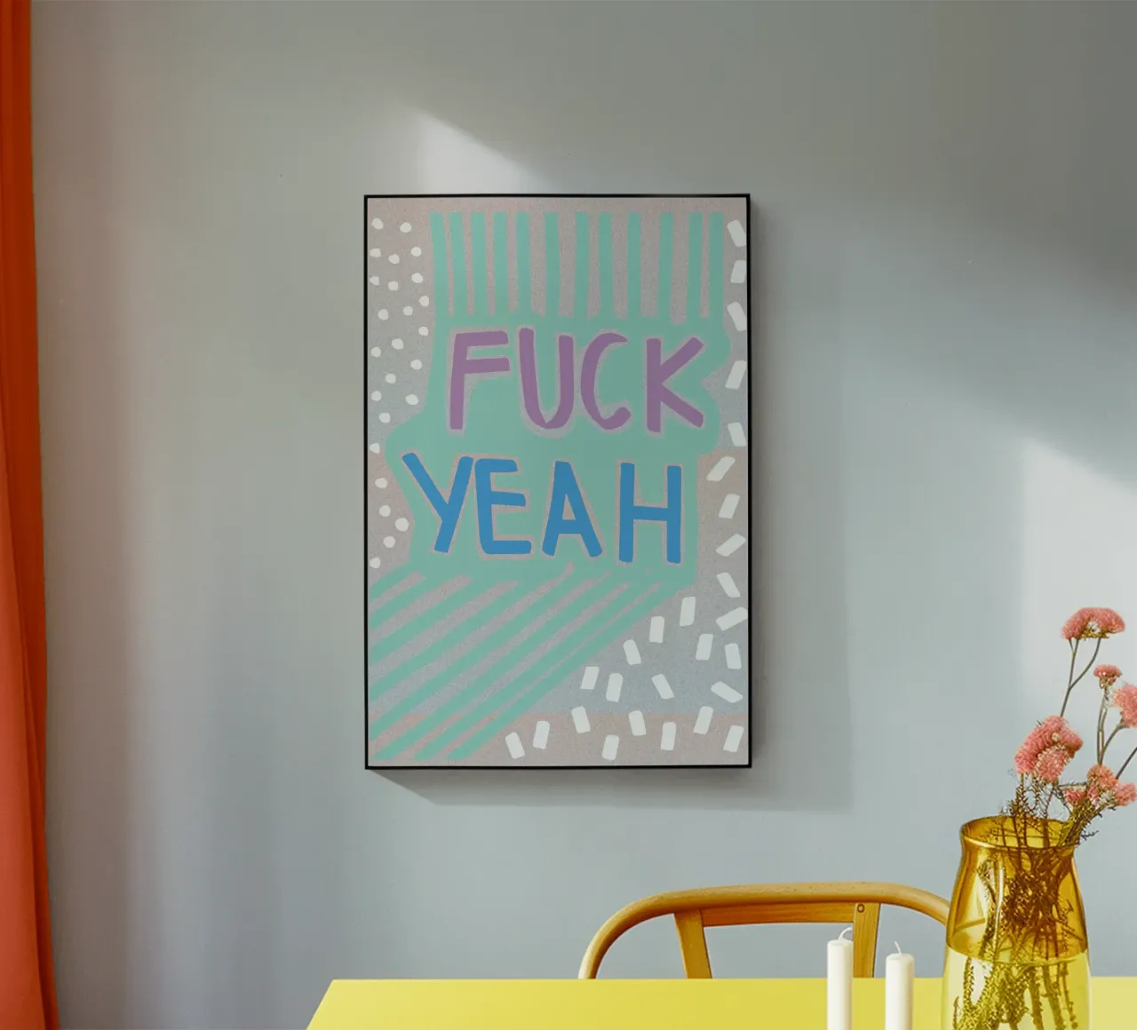 Fuck Yeah plexiglass da Vasare Nar