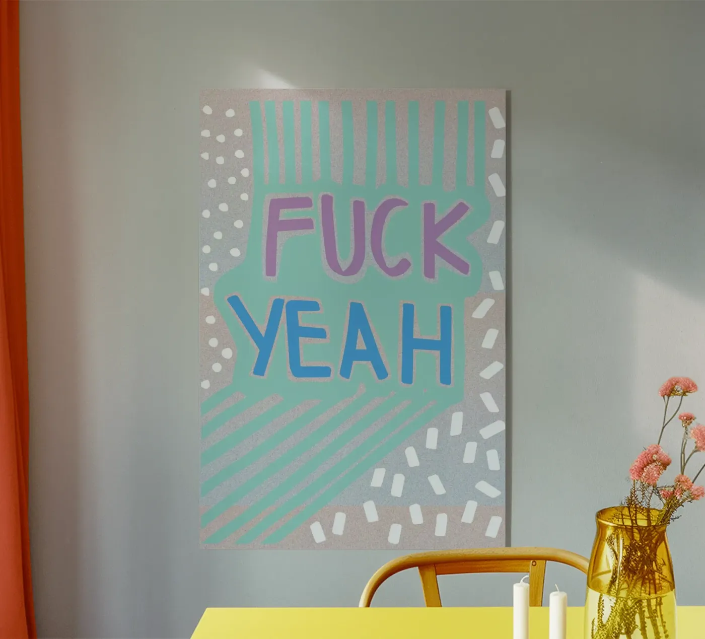 Fuck Yeah Acryl-Glas von Vasare Nar