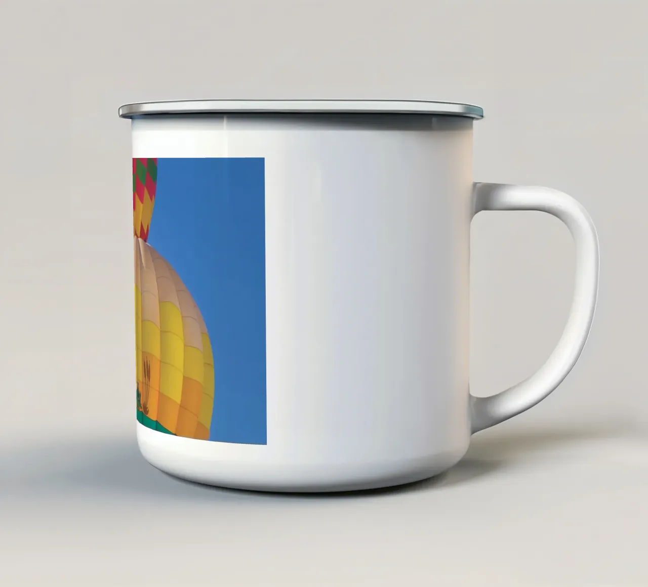 Mongolfiere tazza in smalto da Dave Hare Photography