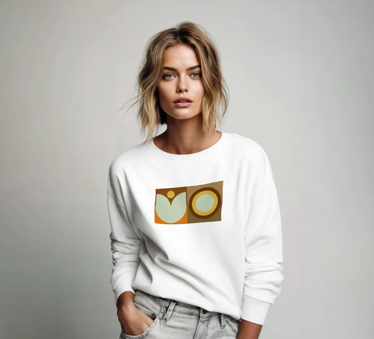 Boho Sun and Moon sweatshirt by KHouse Studio