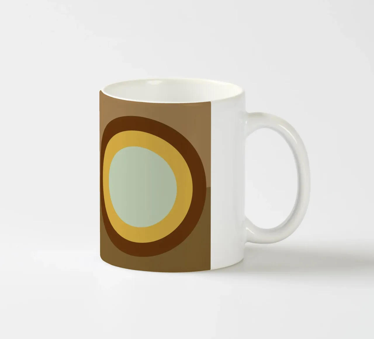 Boho Sun and Moon ceramic mug by KHouse Studio