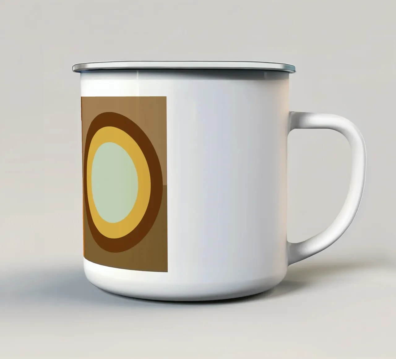 Boho Sun and Moon enamel mug by KHouse Studio