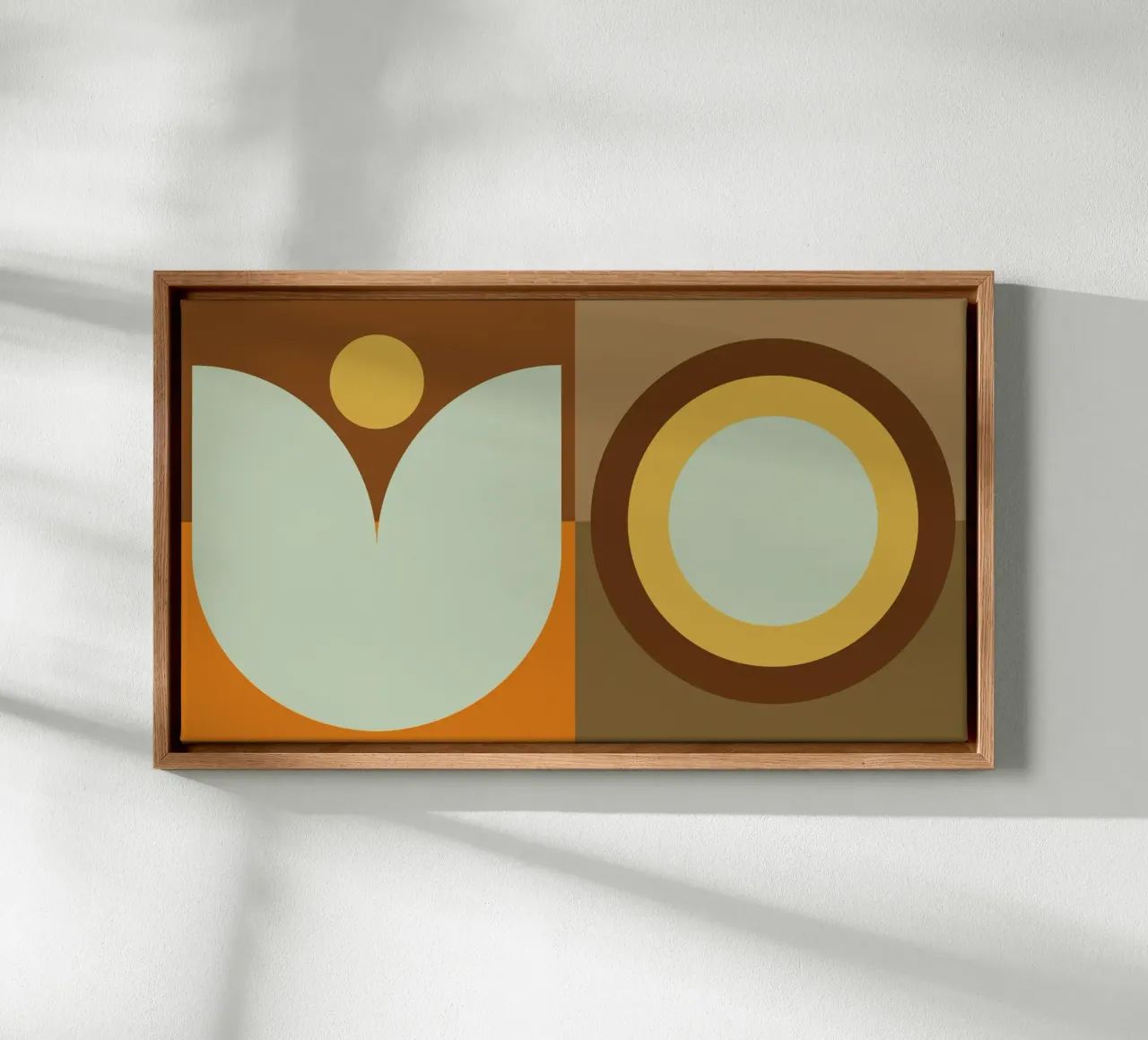 Boho Sun and Moon canvas by KHouse Studio
