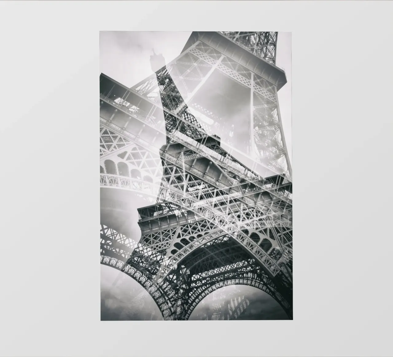 La doble Torre Eiffel lonas publicitarias de Melanie Viola