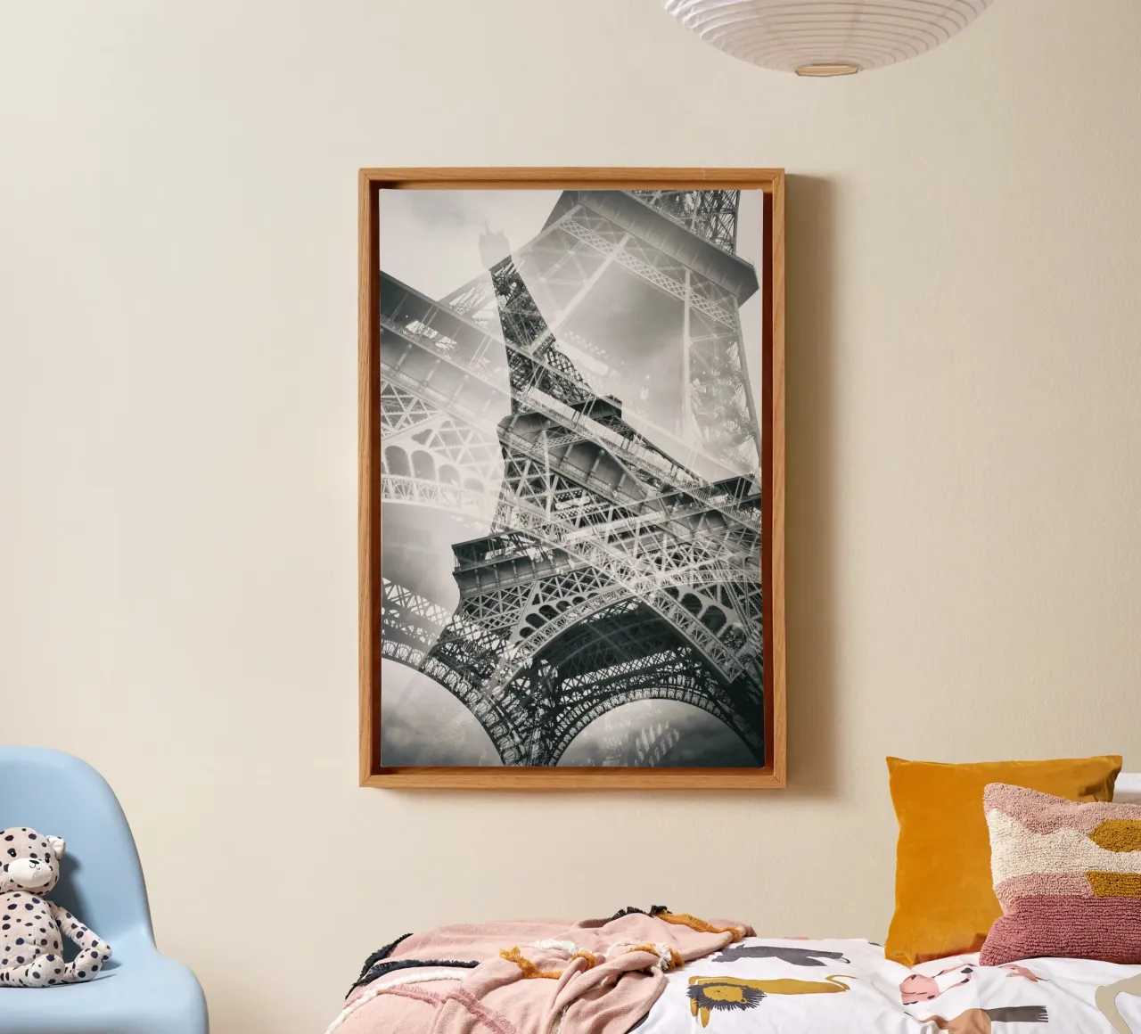 La doppia Torre Eiffel tela da Melanie Viola