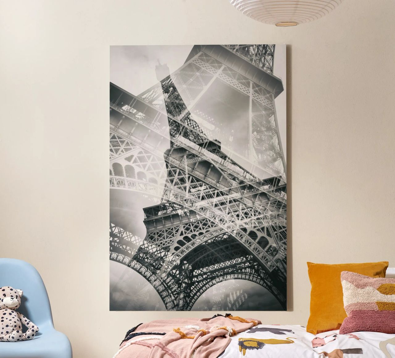 La doppia Torre Eiffel tela da Melanie Viola