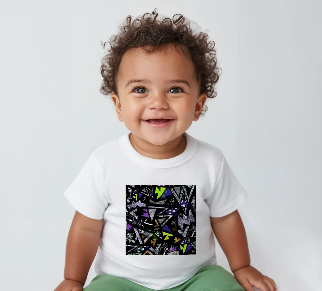 Geometric Moonlight Baby T-Shirt von Vasare Nar