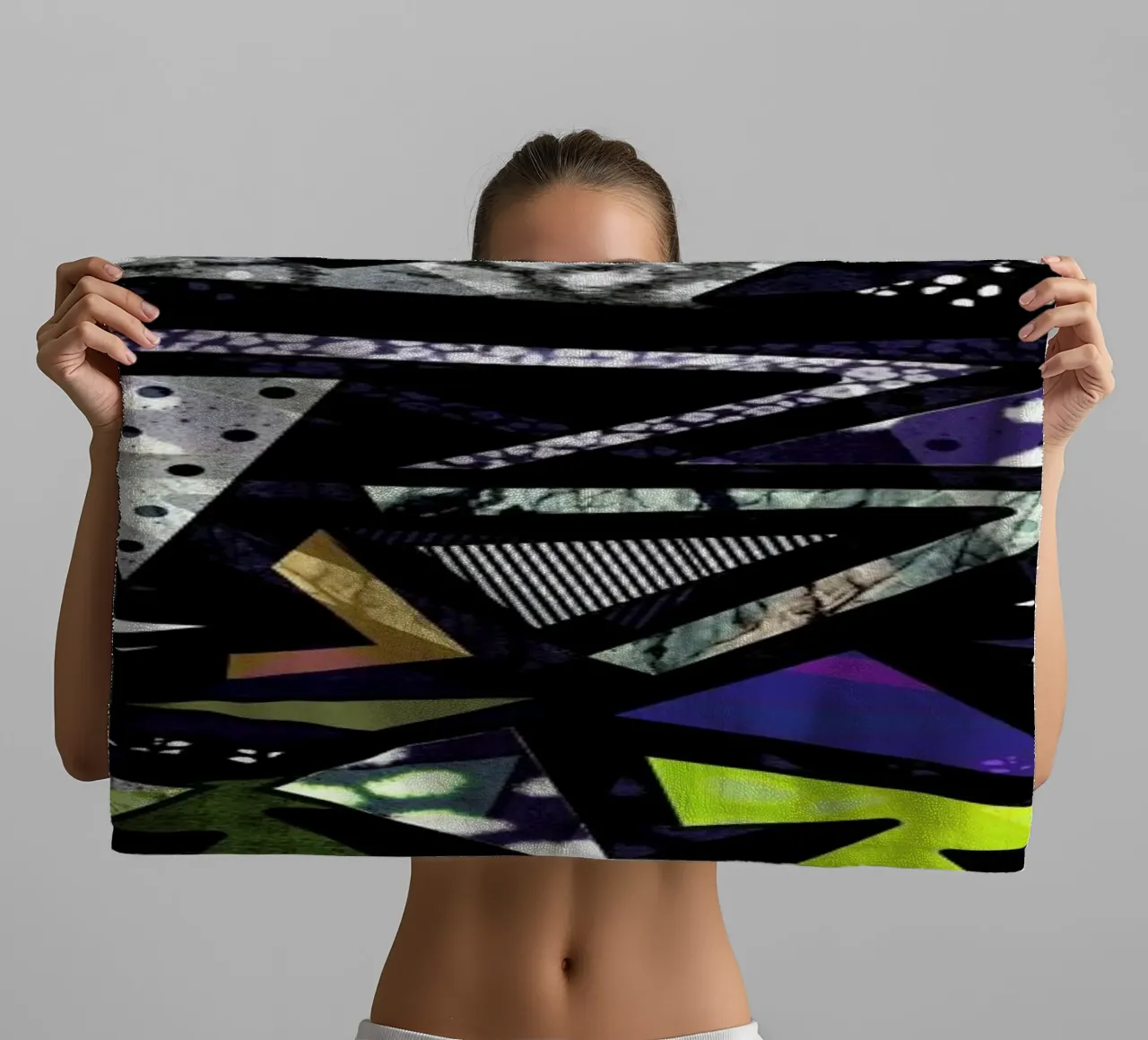 Geometric Moonlight asciugamano da bagno da Vasare Nar