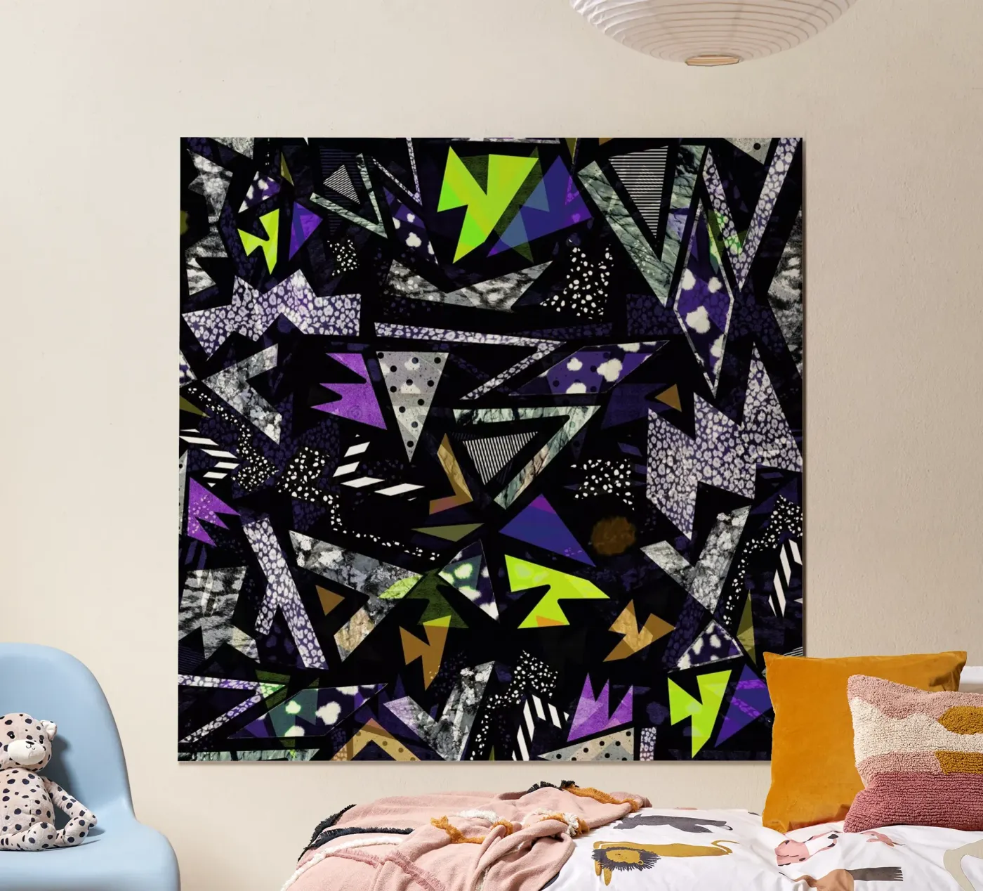 Geometric Moonlight poster van Vasare Nar