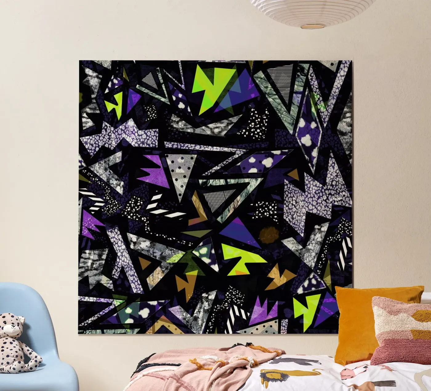 Geometric Moonlight poster by Vasare Nar